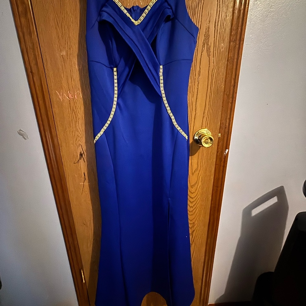 Elegant Blue Evening Dress